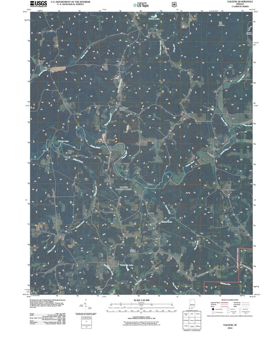 2010 Valeene, in - Indiana - USGS Topographic Map
