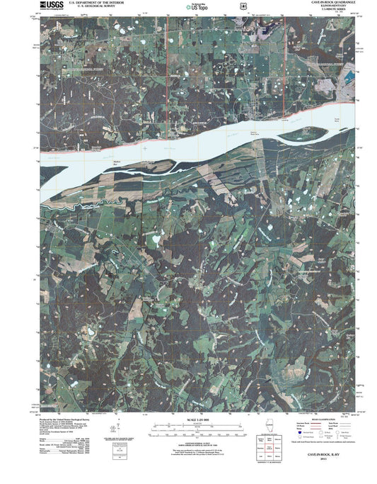 2011 Cave, IL - Indiana - USGS Topographic Map