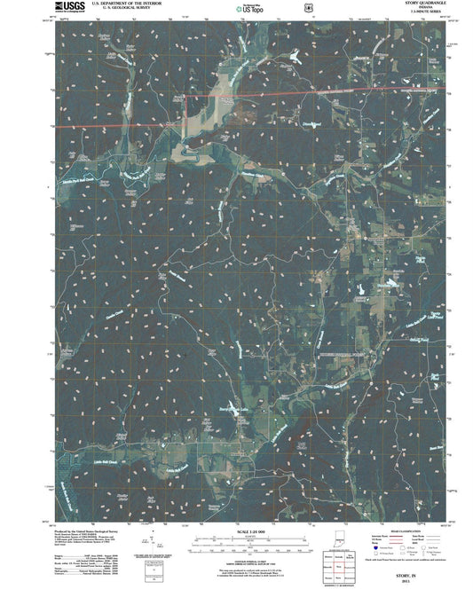 2011 Story, in - Indiana - USGS Topographic Map