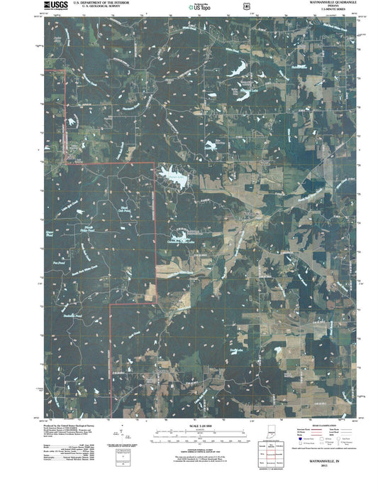 2011 Waymansville, in - Indiana - USGS Topographic Map