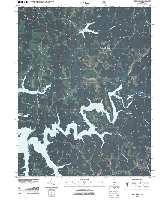 2011 Greenbrier, in - Indiana - USGS Topographic Map
