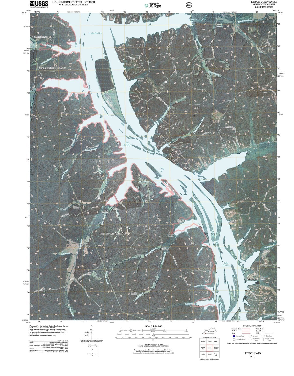 2011 Linton, KY - Kentucky - USGS Topographic Map