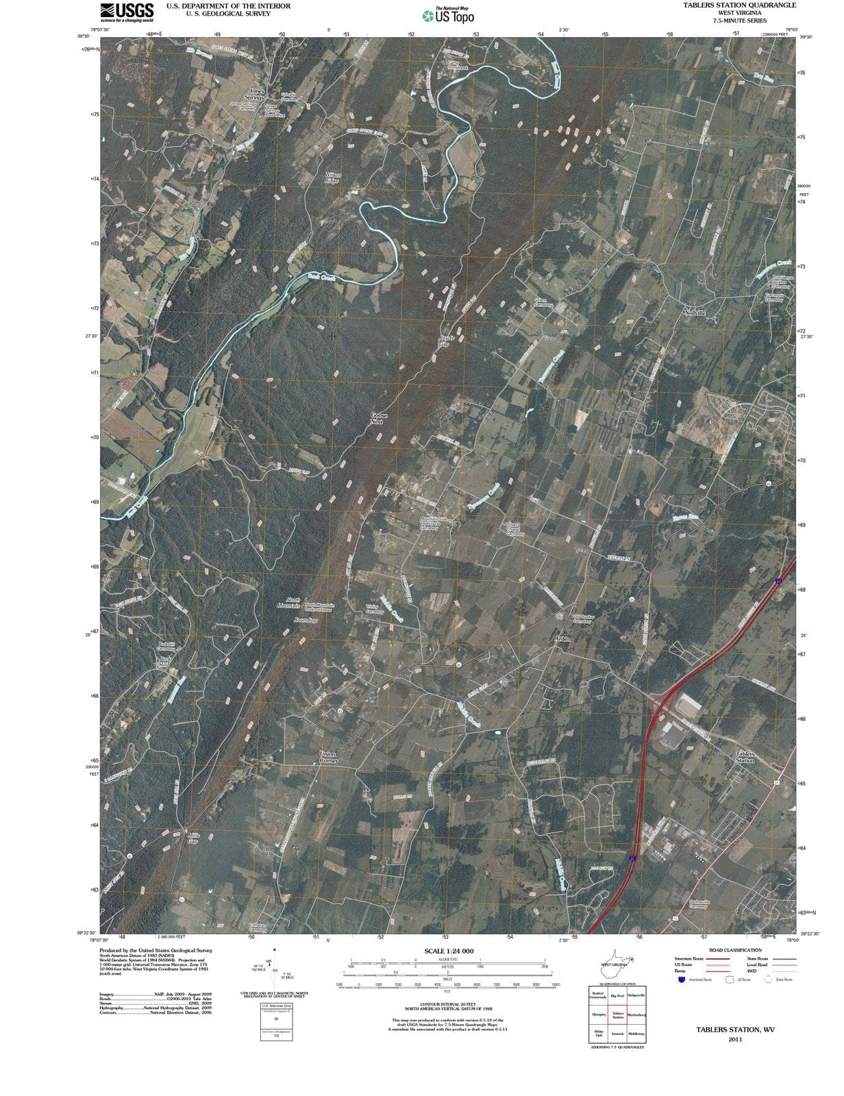2011 Tablers Station, WV - West Virginia - USGS Topographic Map