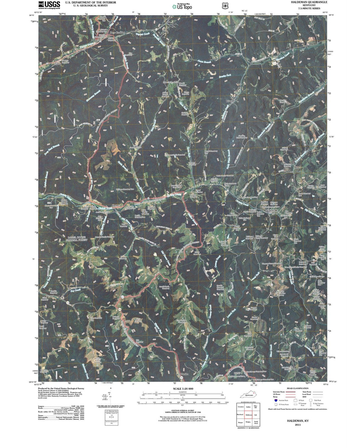 2011 Haldeman, KY - Kentucky - USGS Topographic Map