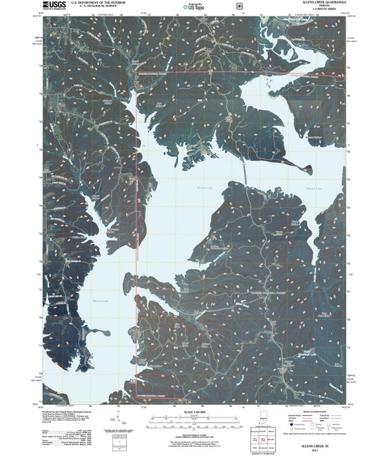 2011 Allens Creek, in - Indiana - USGS Topographic Map