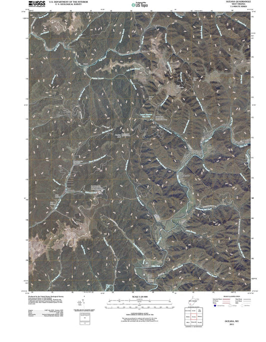 2011 Oceana, WV - West Virginia - USGS Topographic Map