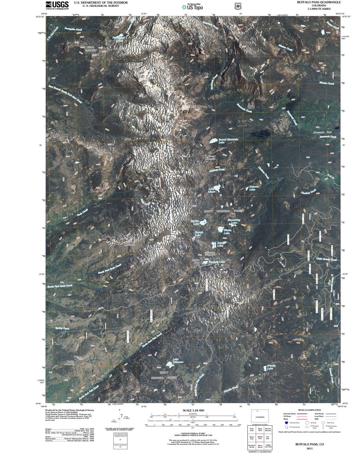2011 Buffalo Pass, CO - Colorado - USGS Topographic Map