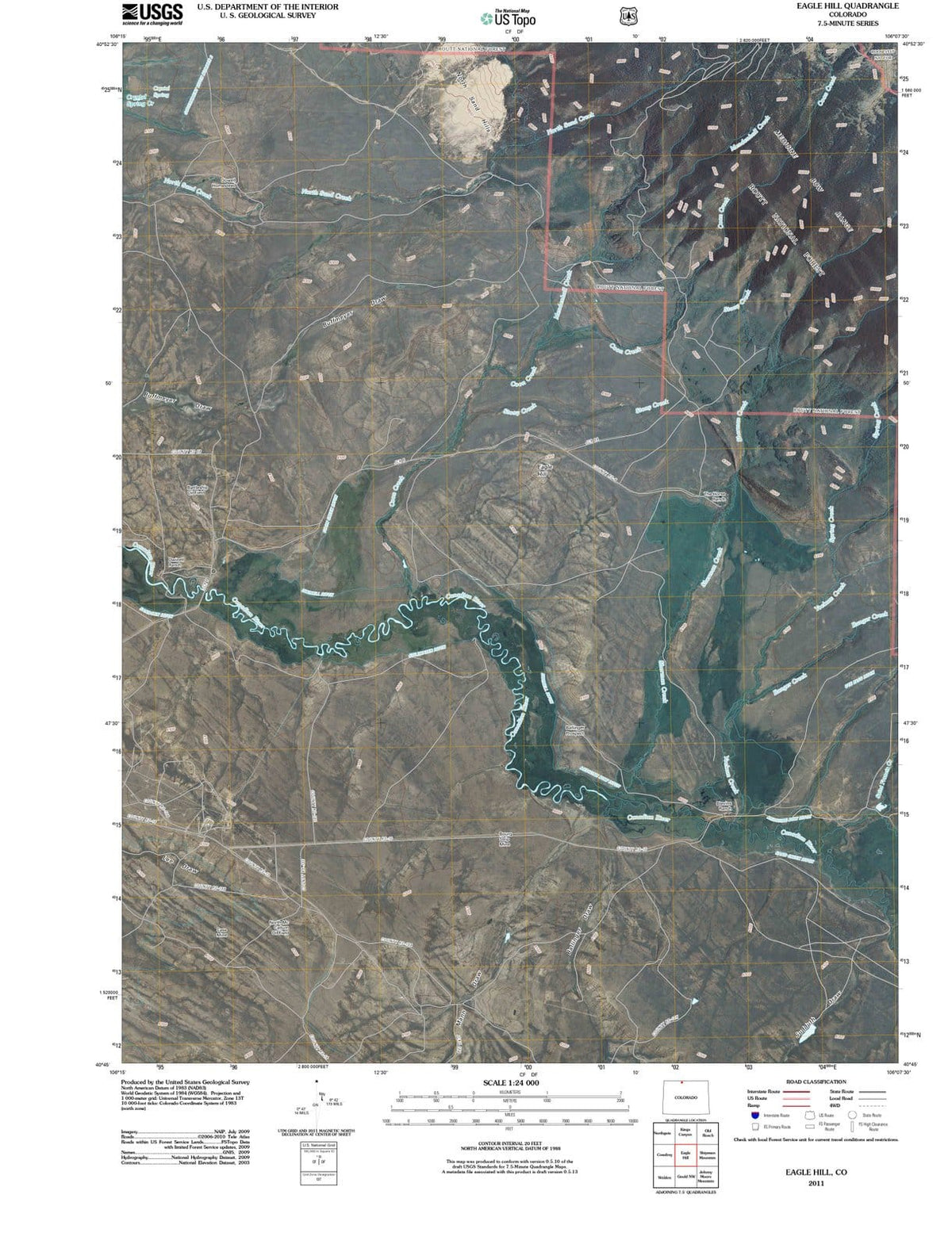 2011 Eagle Hill, CO - Colorado - USGS Topographic Map