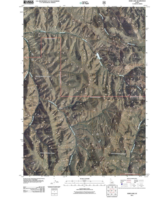 2011 Herd Lake, ID - Idaho - USGS Topographic Map