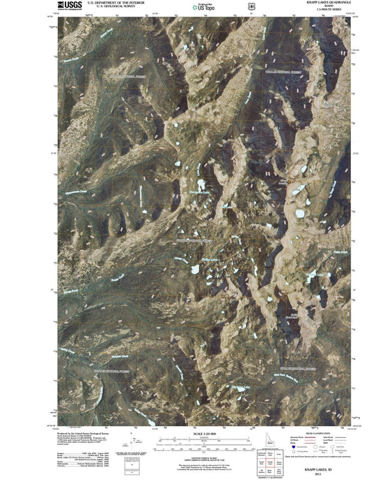 2011 Knapp Lakes, ID - Idaho - USGS Topographic Map