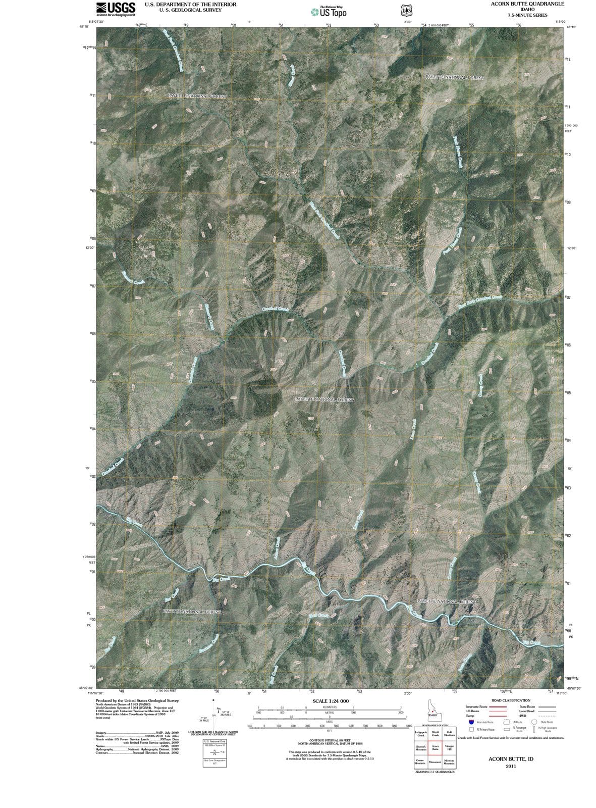 2011 Acorn Butte, ID - Idaho - USGS Topographic Map