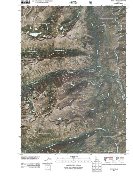 2011 Enos Lake, ID - Idaho - USGS Topographic Map