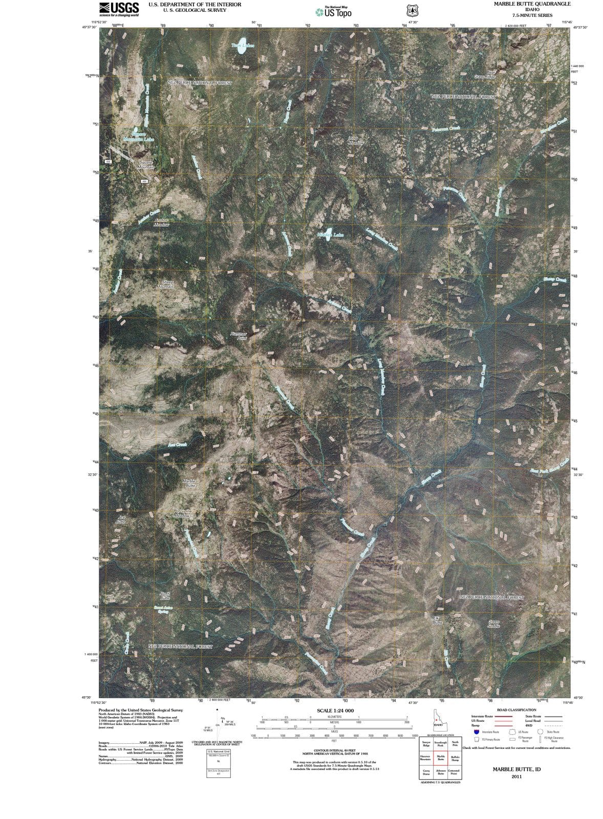 2011 Marble Butte, ID - Idaho - USGS Topographic Map