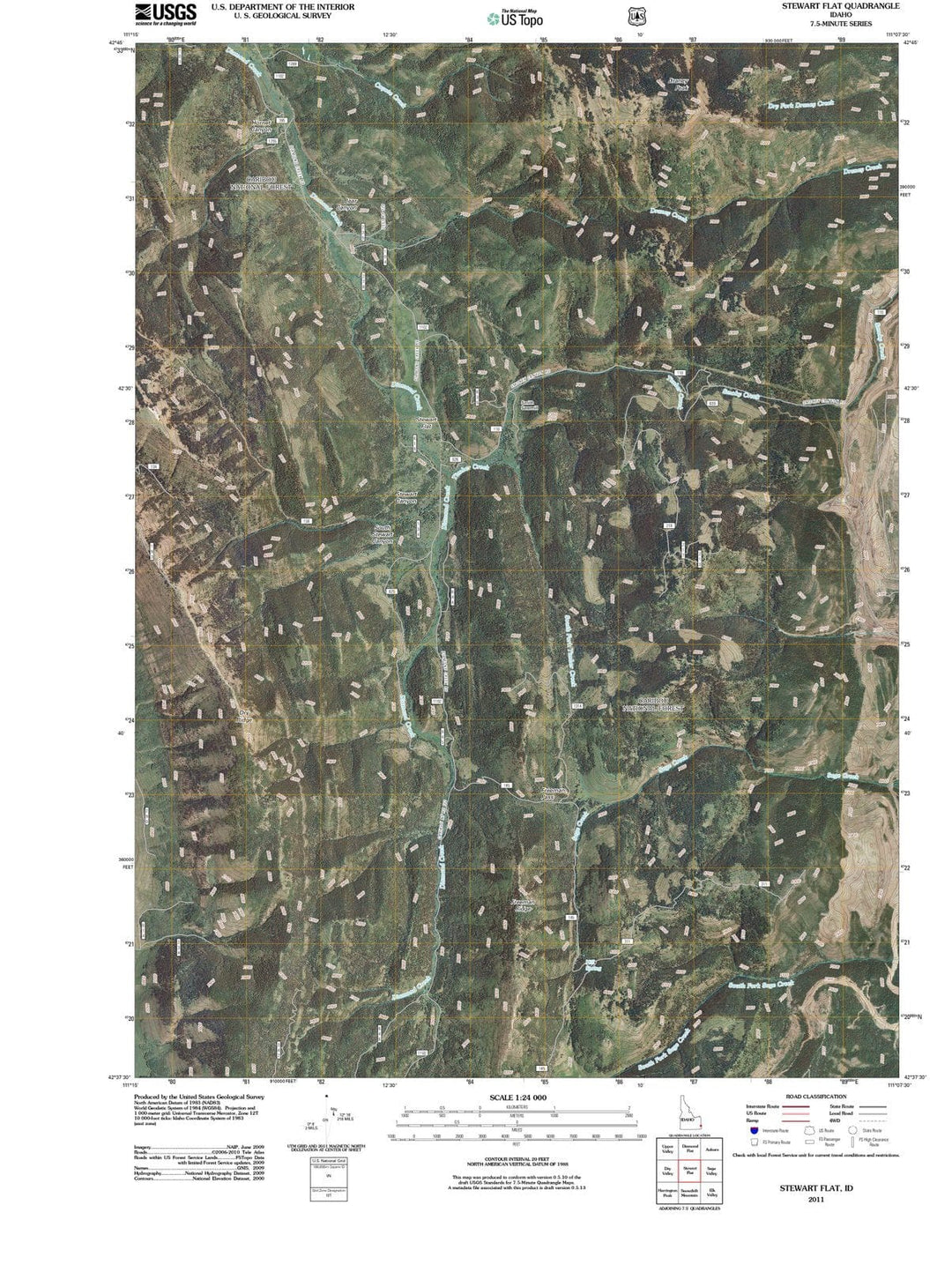 2011 Stewart Flat, ID - Idaho - USGS Topographic Map