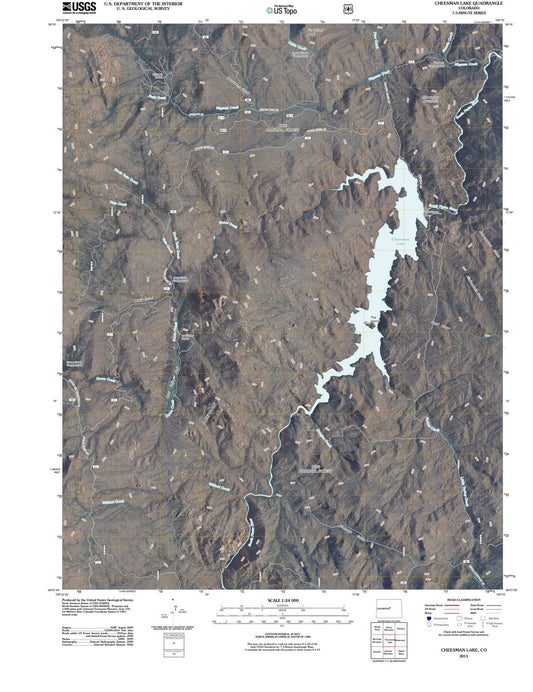 2011 Cheesman Lake, CO - Colorado - USGS Topographic Map