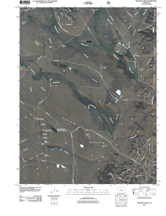 2011 Milligan Lakes, CO - Colorado - USGS Topographic Map