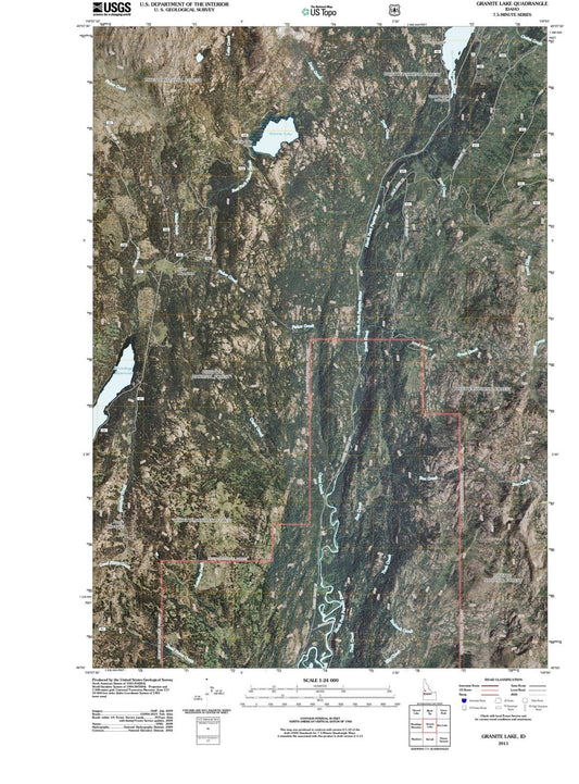 2011 Granite Lake, ID - Idaho - USGS Topographic Map