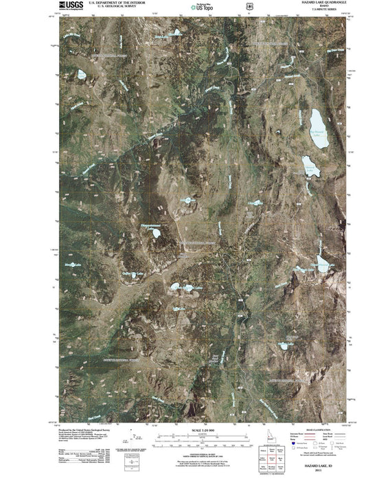 2011 Hazard Lake, ID - Idaho - USGS Topographic Map