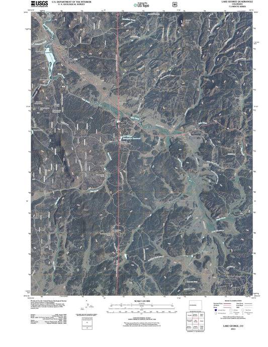 2011 Lake George, CO - Colorado - USGS Topographic Map
