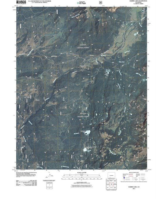 2011 Harris Lake, CO - Colorado - USGS Topographic Map