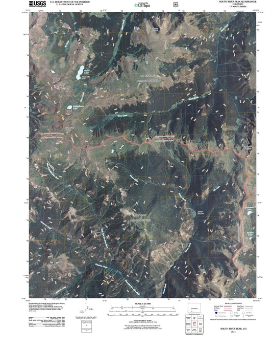 2011 South River Peak, CO - Colorado - USGS Topographic Map