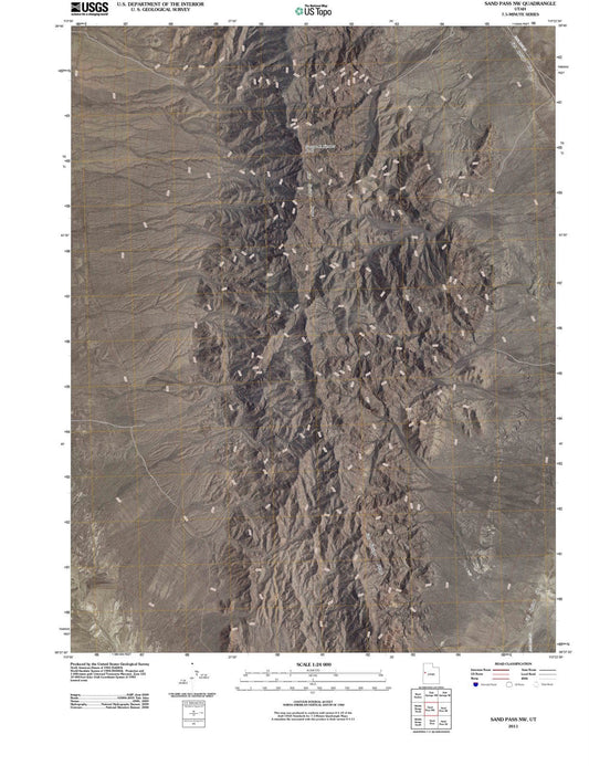 2011 Sand Pass, UT - Utah - USGS Topographic Map v2