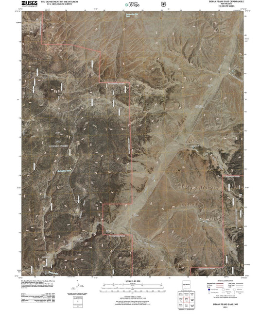 2011 Indian Peaks East, NM - New Mexico - USGS Topographic Map