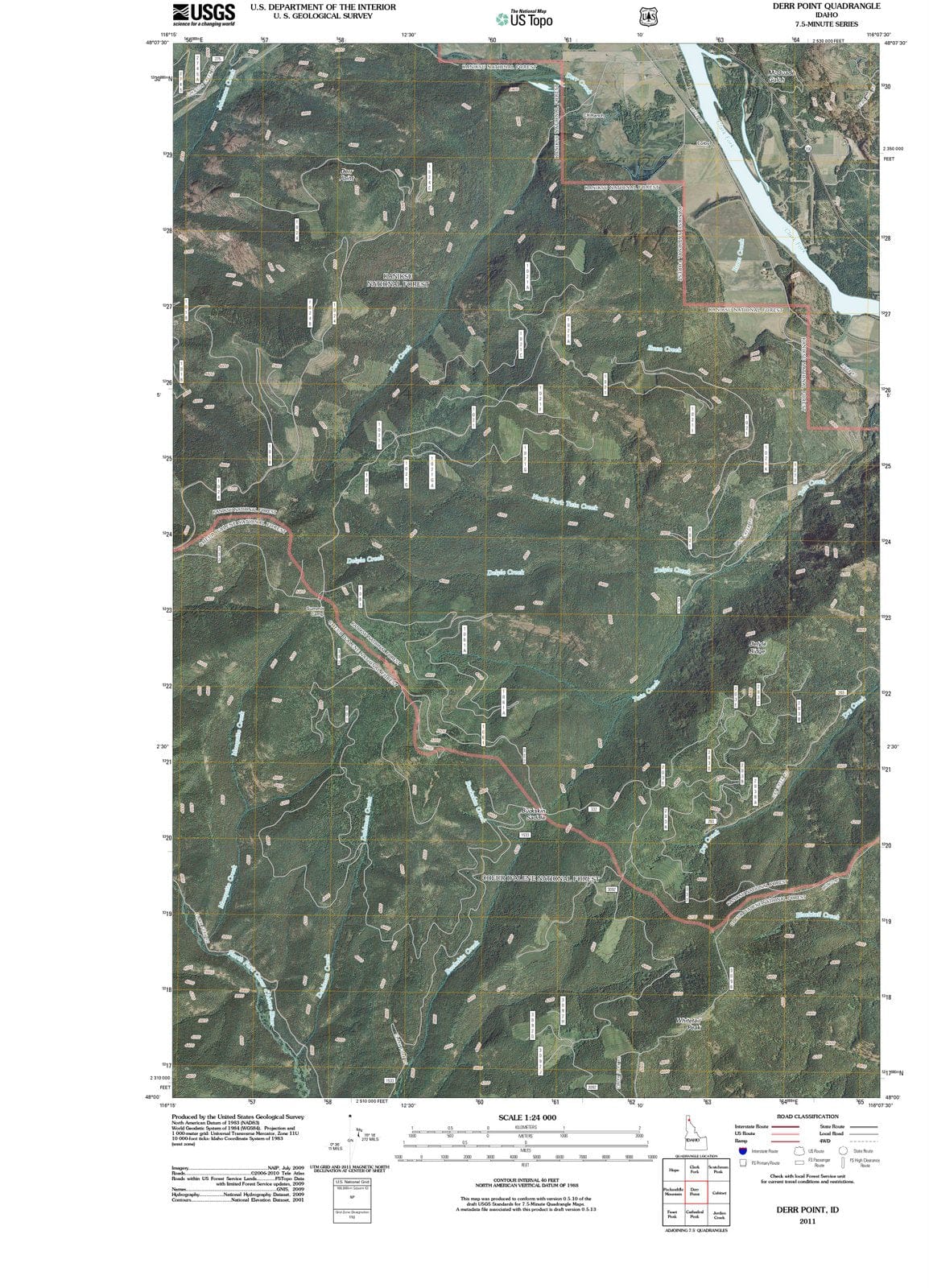 2011 Derr Point, ID - Idaho - USGS Topographic Map