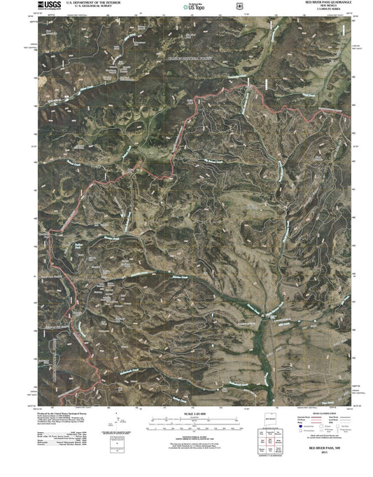 2011 Red River Pass, NM - New Mexico - USGS Topographic Map