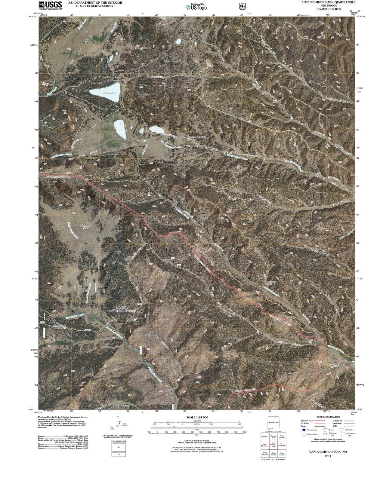 2011 Van Bremmer Park, NM - New Mexico - USGS Topographic Map