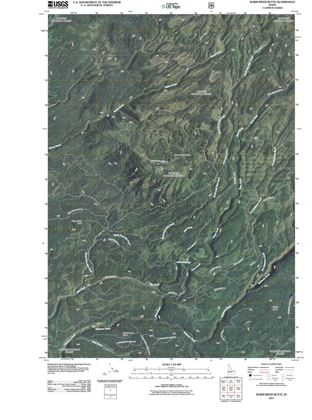 2011 Warm River Butte, ID - Idaho - USGS Topographic Map
