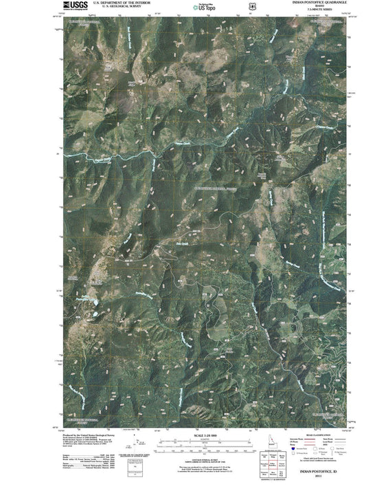 2011 Indian Postoffice, ID - Idaho - USGS Topographic Map