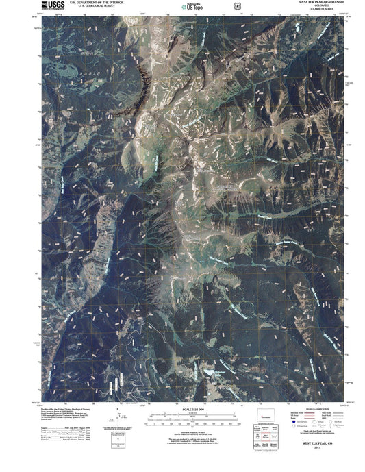 2011 West Elk Peak, CO - Colorado - USGS Topographic Map