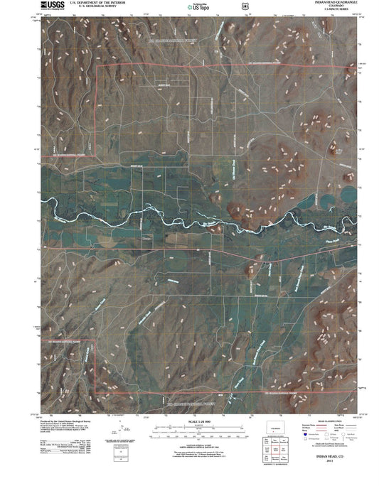 2011 Indian Head, CO - Colorado - USGS Topographic Map