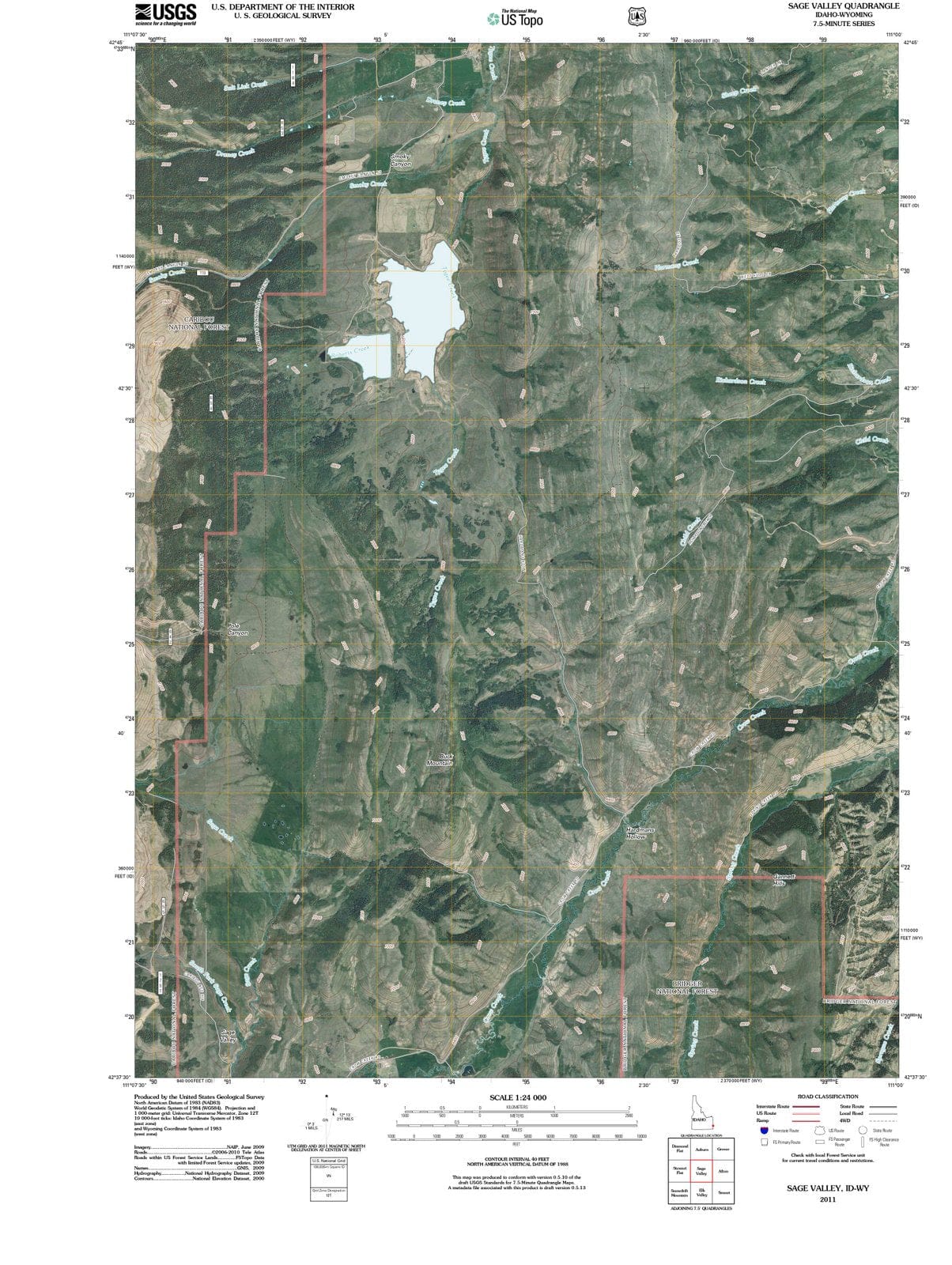 2011 Sage Valley, ID - Idaho - USGS Topographic Map