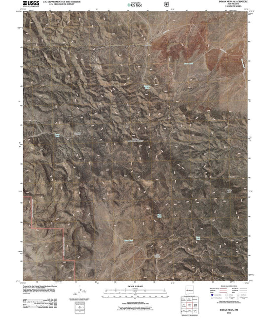 2011 Indian Mesa, NM - New Mexico - USGS Topographic Map