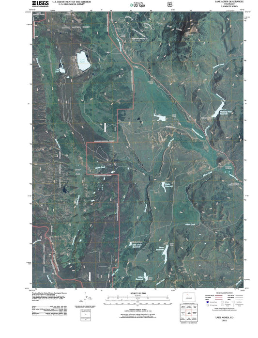 2011 Lake Agnes, CO - Colorado - USGS Topographic Map