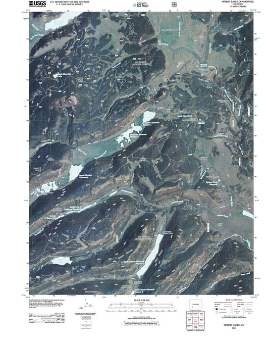 2011 Hermit Lakes, CO - Colorado - USGS Topographic Map