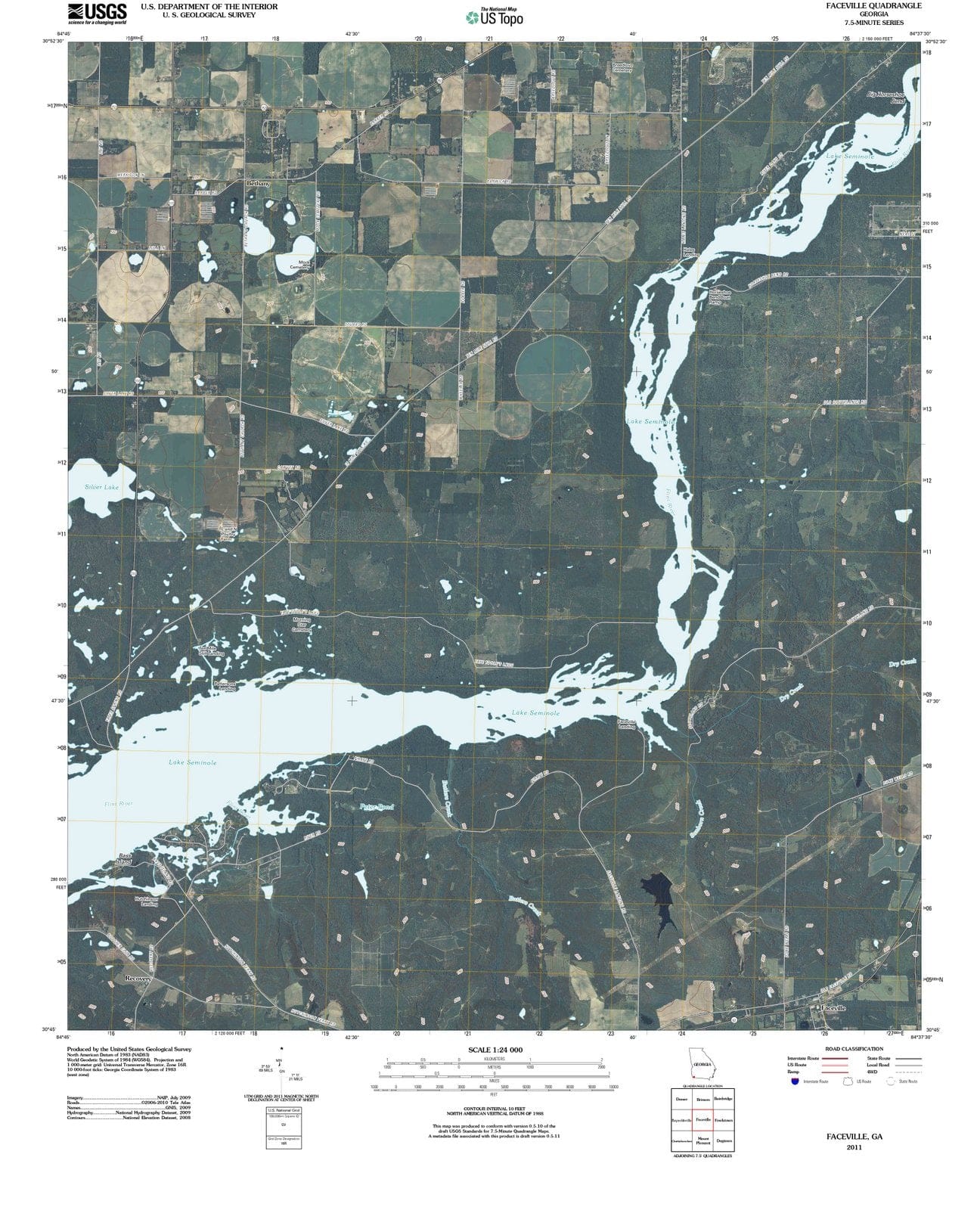 2011 Faceville, GA - Georgia - USGS Topographic Map