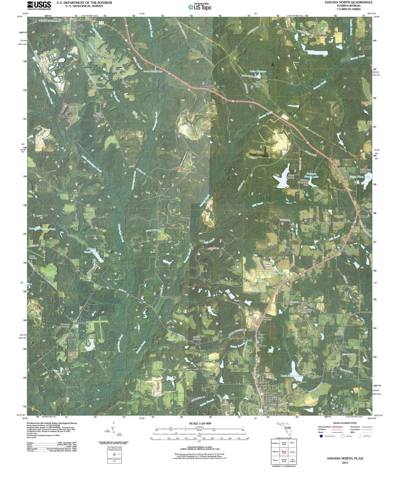 2011 Havana North, FL - Florida - USGS Topographic Map