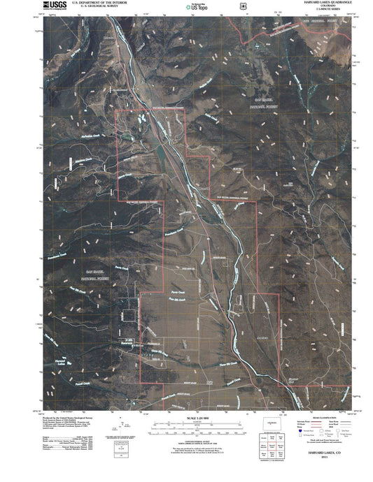 2011 Harvard Lakes, CO - Colorado - USGS Topographic Map