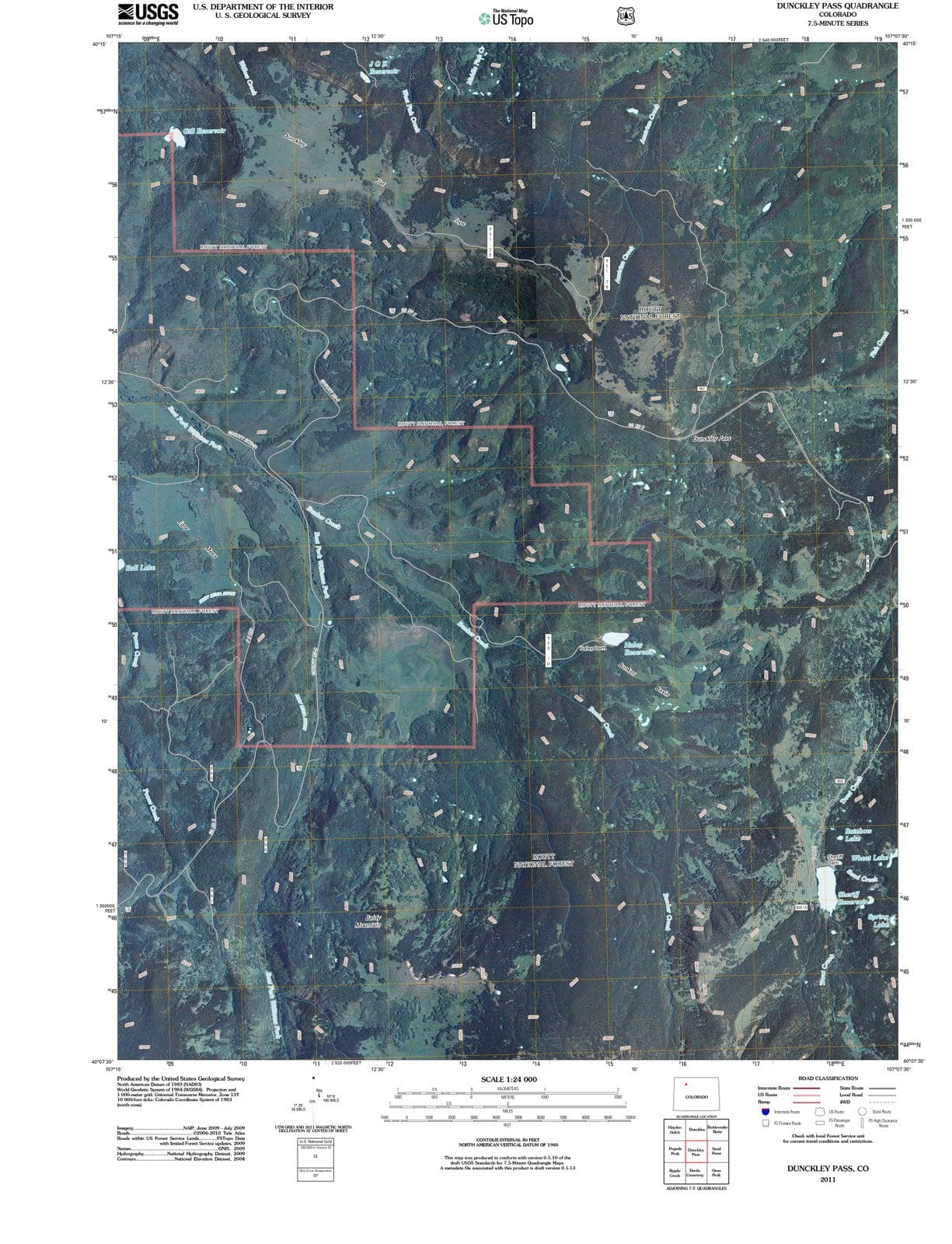 2011 Dunckley Pass, CO - Colorado - USGS Topographic Map