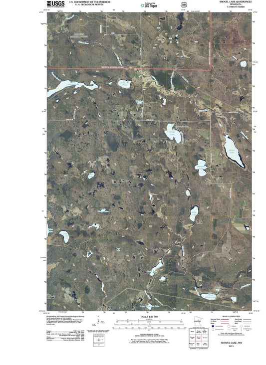 2011 Shovel Lake, MN - Minnesota - USGS Topographic Map
