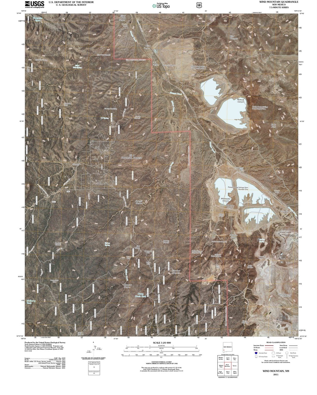2011 Wind Mountain, NM - New Mexico - USGS Topographic Map