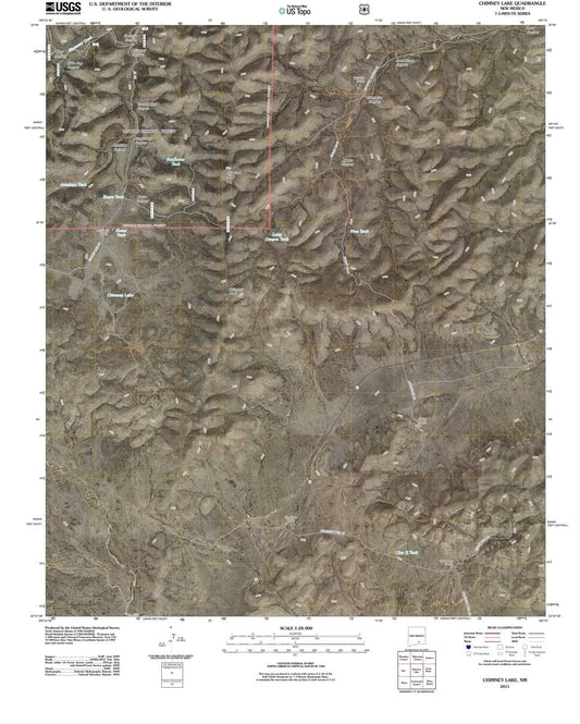 2011 Chimney Lake, NM - New Mexico - USGS Topographic Map