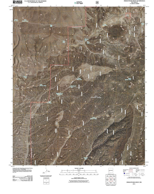 2011 Indian Peaks West, NM - New Mexico - USGS Topographic Map