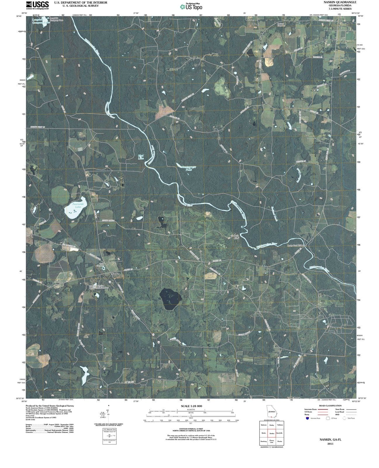 2011 Nankin, GA - Georgia - USGS Topographic Map