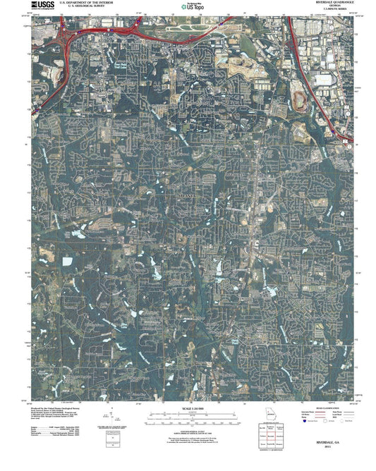 2011 Riverdale, GA - Georgia - USGS Topographic Map