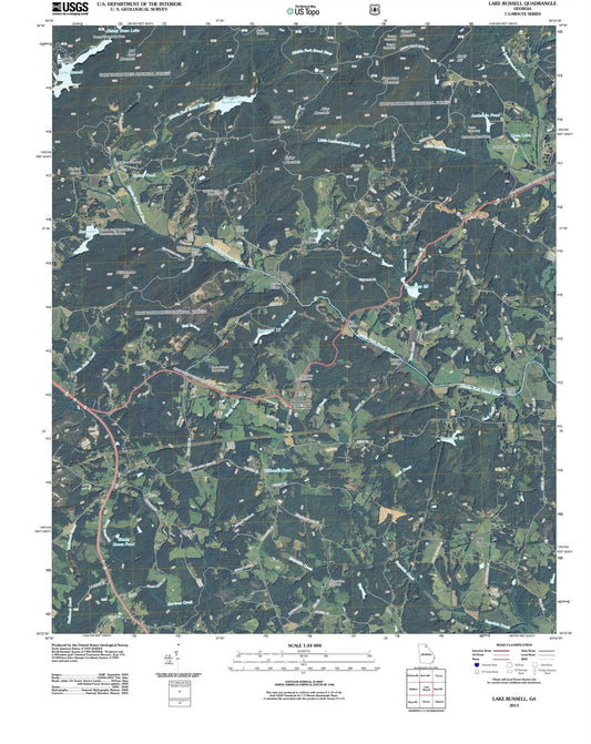 2011 Lake Russell, GA - Georgia - USGS Topographic Map