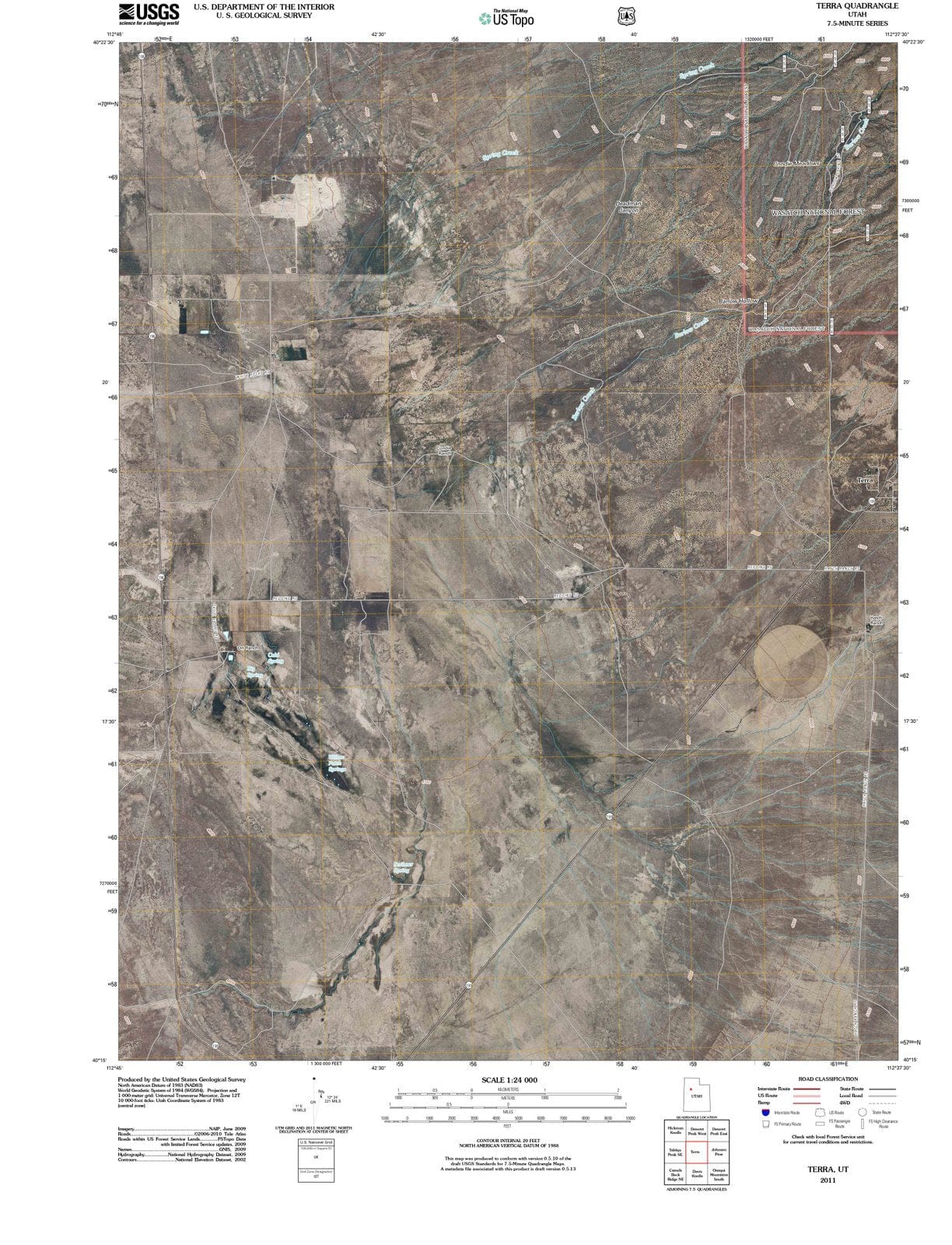 2011 Terra, UT - Utah - USGS Topographic Map